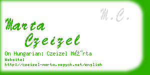 marta czeizel business card